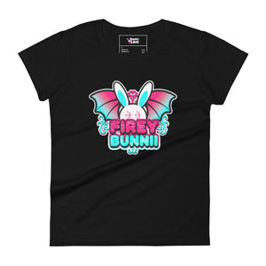 BUNNII GANG "FIREY BUNNII" Women's short sleeve t-shirt
