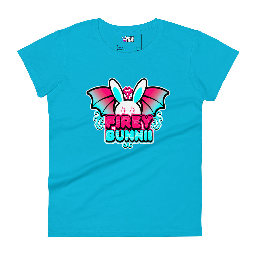 BUNNII GANG "FIREY BUNNII" Women's short sleeve t-shirt