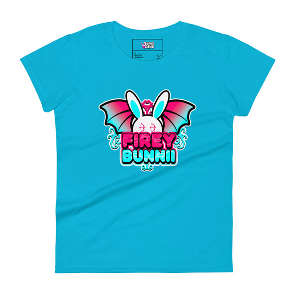 BUNNII GANG "FIREY BUNNII" Women's short sleeve t-shirt