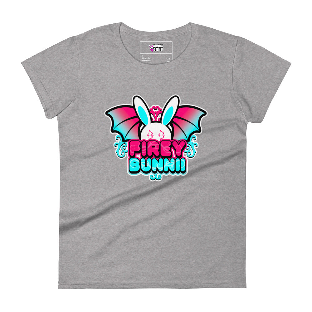 BUNNII GANG "FIREY BUNNII" Women's short sleeve t-shirt