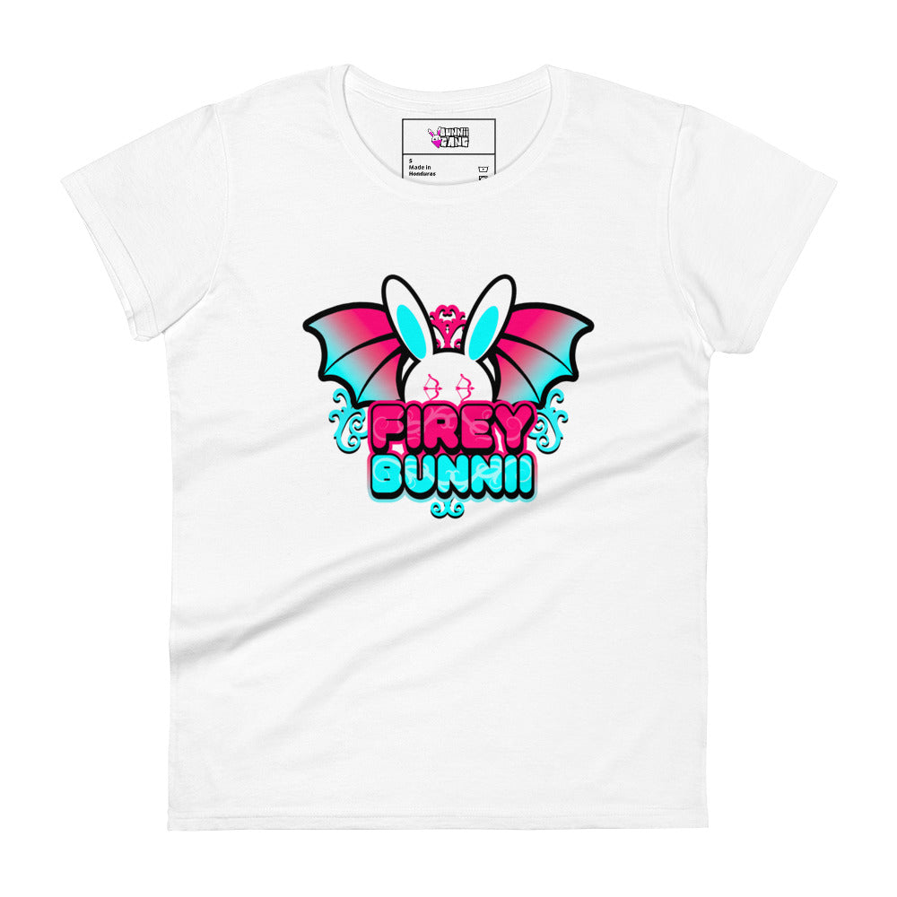 BUNNII GANG "FIREY BUNNII" Women's short sleeve t-shirt