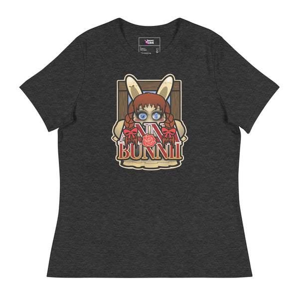 BUNNII GANG "ANNA BUNNII" Women's Relaxed T-Shirt