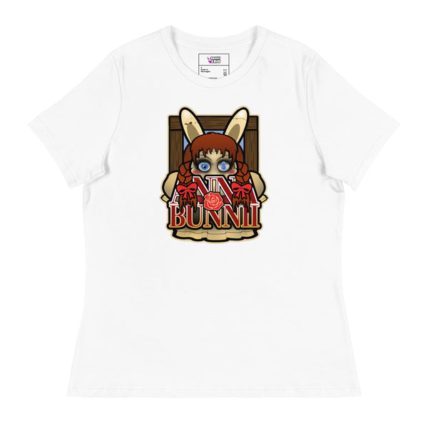 BUNNII GANG "ANNA BUNNII" Women's Relaxed T-Shirt