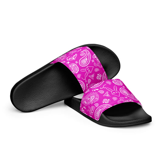 BUNNII GANG "PINK BANDANA" Women's slides