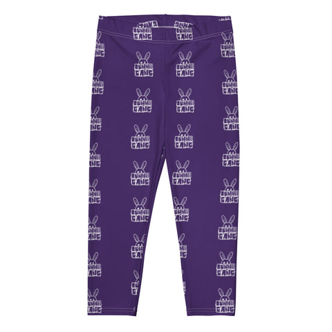 BUNNII GANG PURPLE CAPRI LEGGINGS