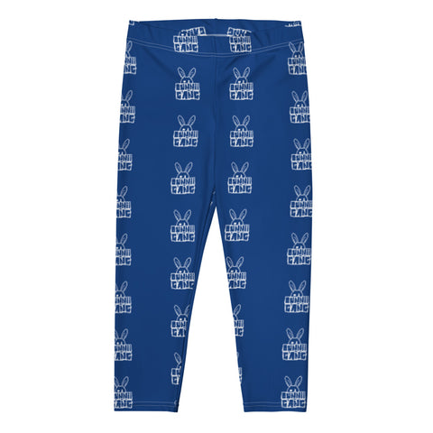 BUNNII GANG BLUE CAPRI LEGGINGS