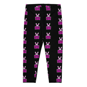BUNNII GANG BLACK "LOGO" CAPRI LEGGINGS