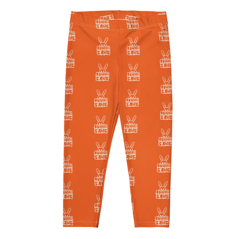 BUNNII GANG ORANGE CAPRI LEGGINGS