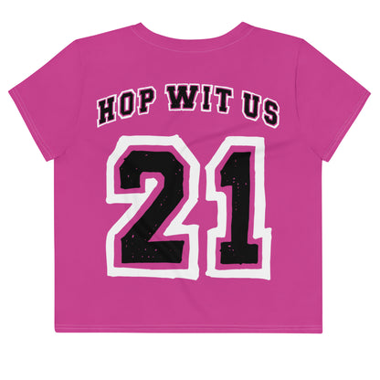 BUNNII GANG "TEAM BUNNII" Crop Tee