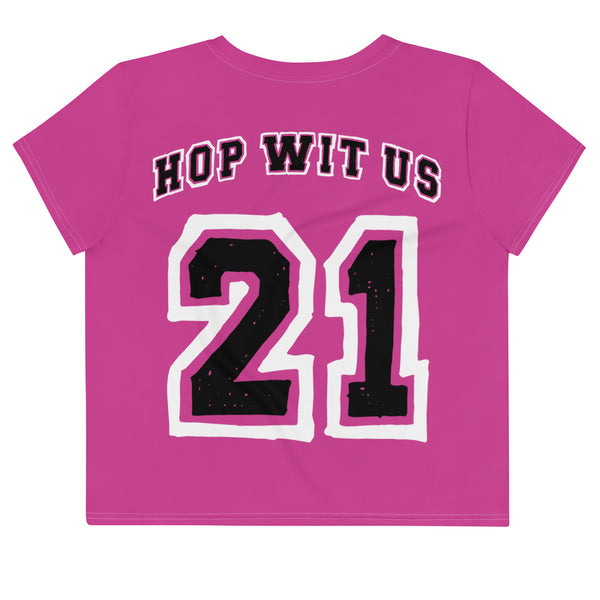 BUNNII GANG "TEAM BUNNII" Crop Tee