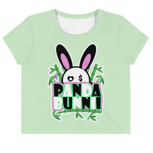 BUNNII GANG "PANDA BUNNII" Crop Tee