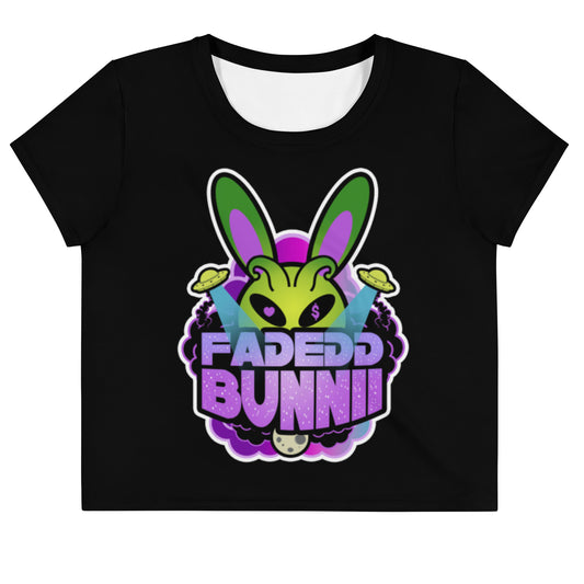 BUNNII GANG "FADEDD BUNNII" Crop Tee