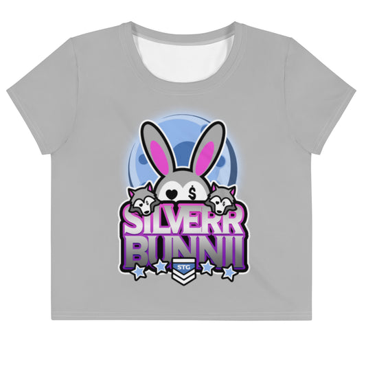 BUNNII GANG "SILVERR BUNNII" Crop Tee