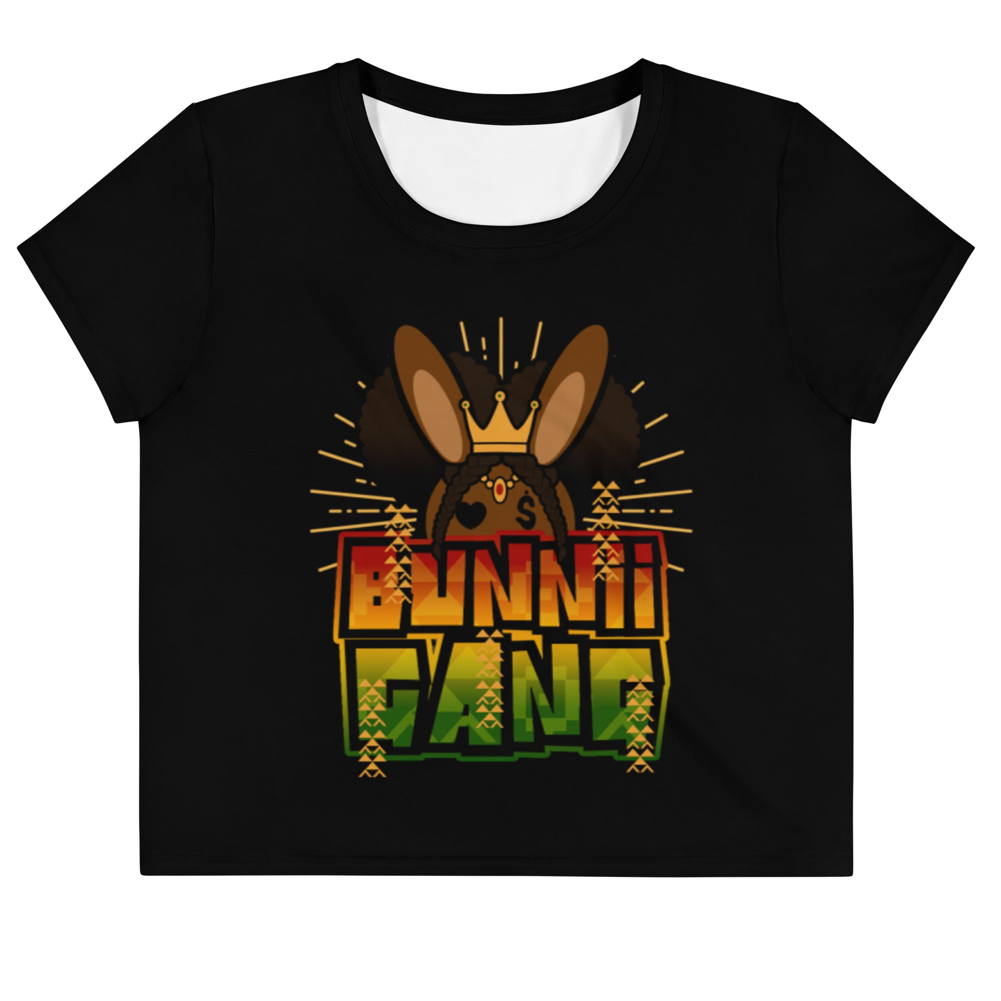 BUNNII GANG "BHM BUNNII" Crop Tee