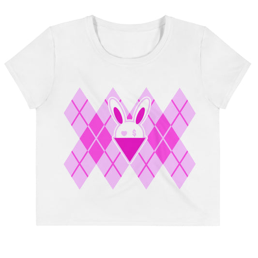 BUNNII GANG "ARGYLE" Crop Tee