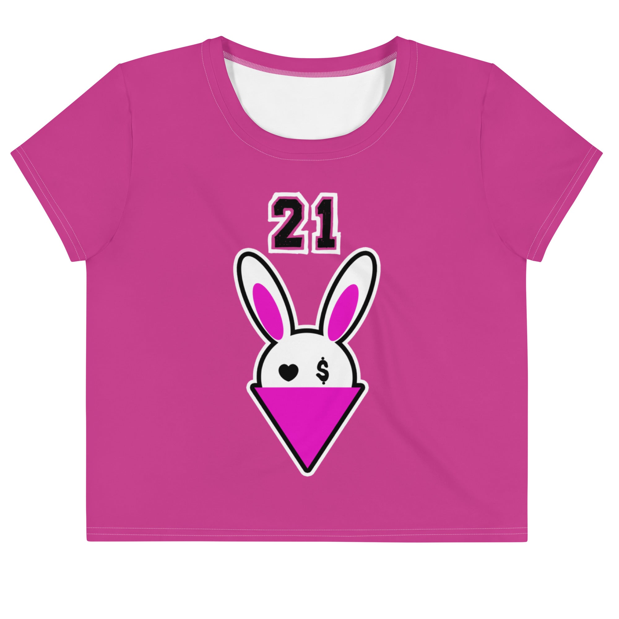BUNNII GANG "TEAM BUNNII" Crop Tee