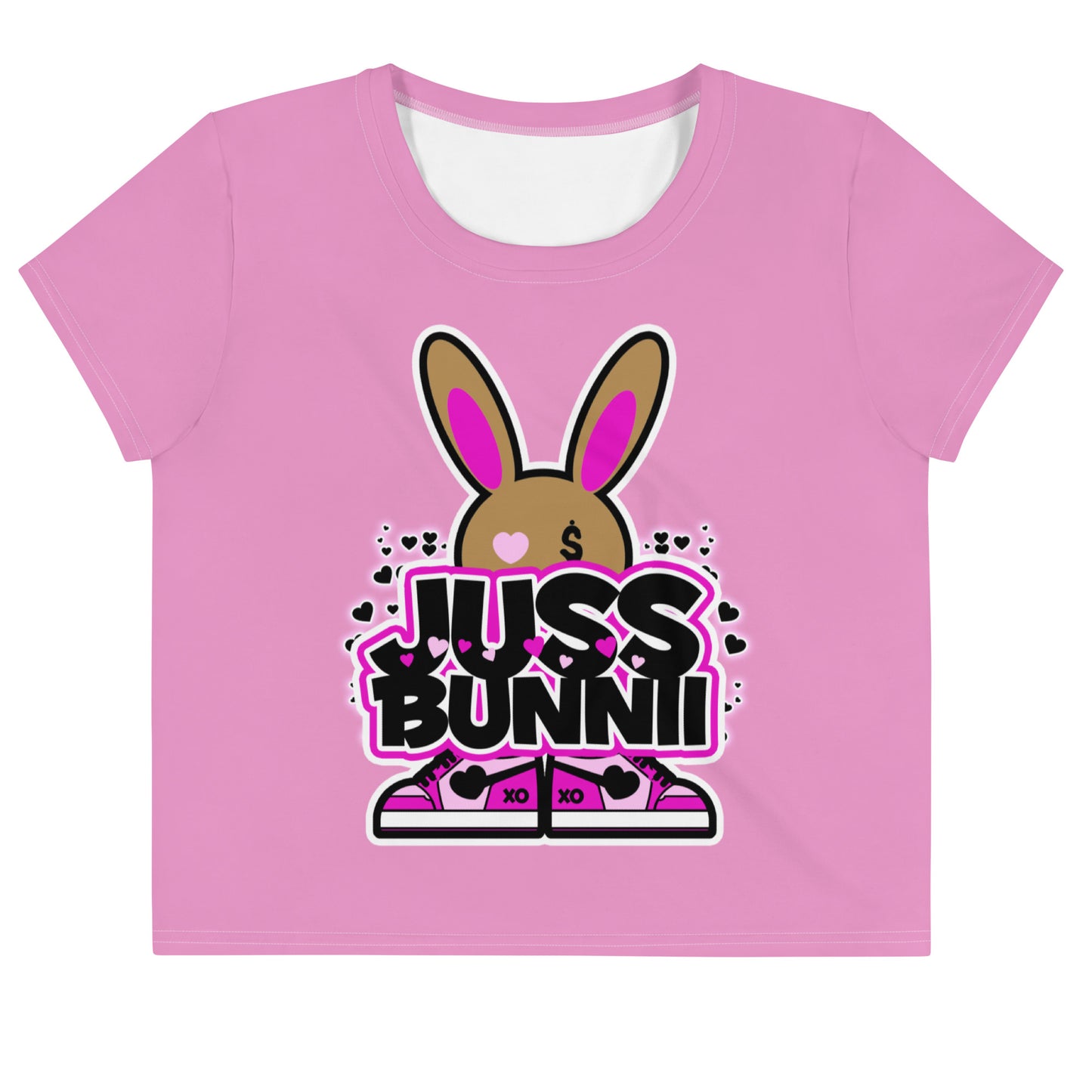 BUNNII GANG "JUSS BUNNII" Crop Tee