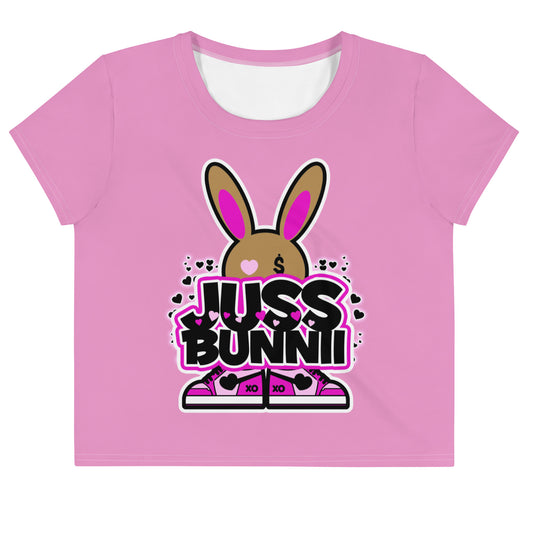 BUNNII GANG "JUSS BUNNII" Crop Tee