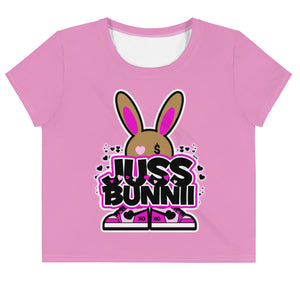 BUNNII GANG "JUSS BUNNII" Crop Tee