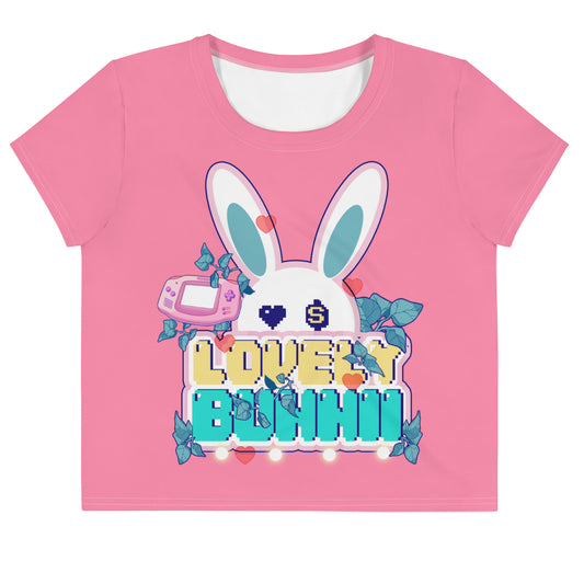 BUNNII GANG "LOVELY BUNNII" Crop Tee