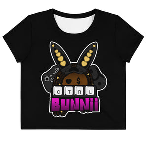 BUNNII GANG "CTRL BUNNII" Crop Tee