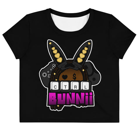 BUNNII GANG "CTRL BUNNII" Crop Tee
