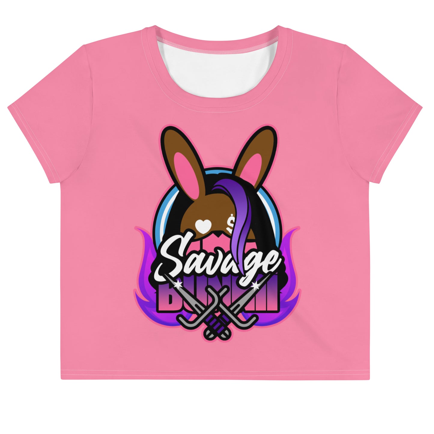 BUNNII GANG "SAVAGE BUNNII" Crop Tee