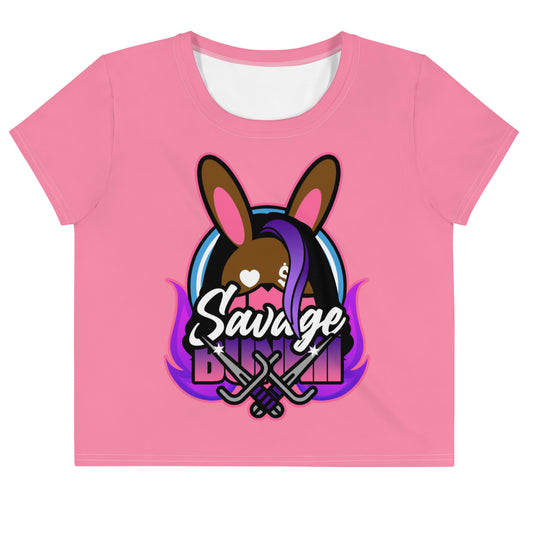 BUNNII GANG "SAVAGE BUNNII" Crop Tee