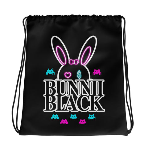 BUNNII GANG "BUNNII BLACK" Drawstring bag