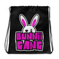 BUNNII GANG Black Drawstring bag