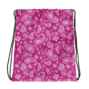 BUNNII GANG "BUNNII BANDANA" Drawstring bag