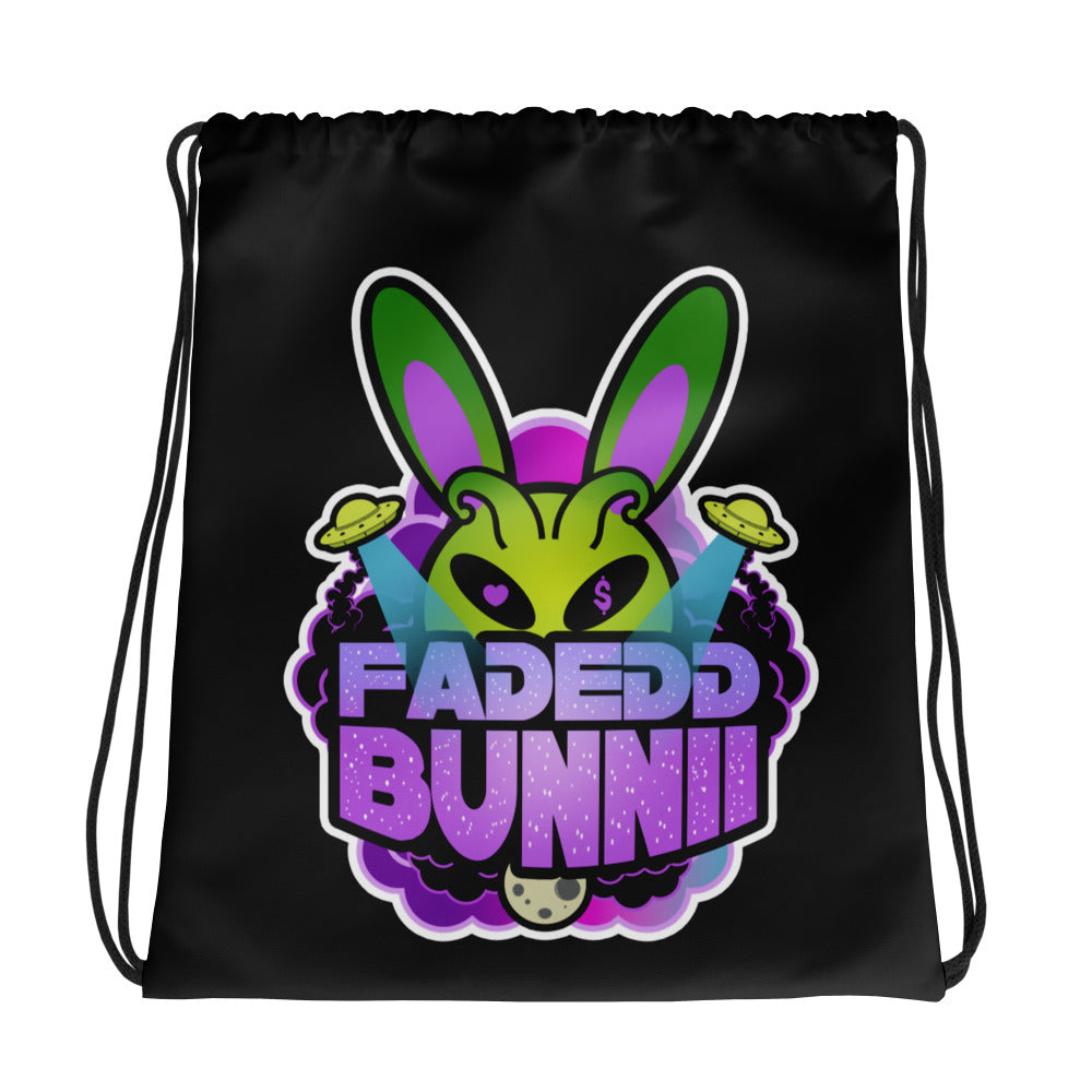 BUNNII GANG "FADEDD BUNNII" Drawstring bag