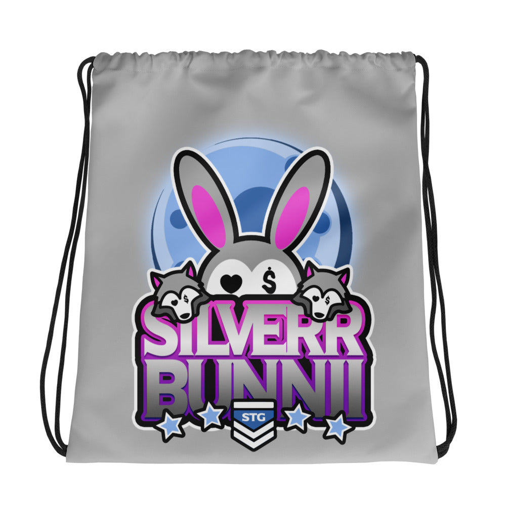 BUNNII GANG "SILVERR BUNNII" Drawstring bag
