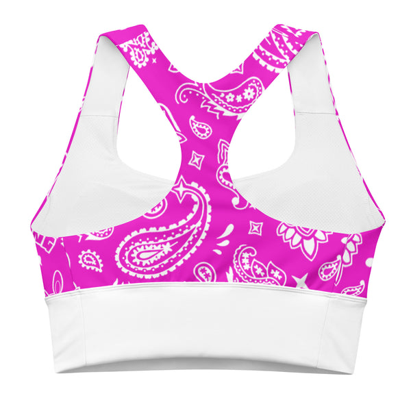 BUNNII GANG "PINK BANDANA" Sports Bra