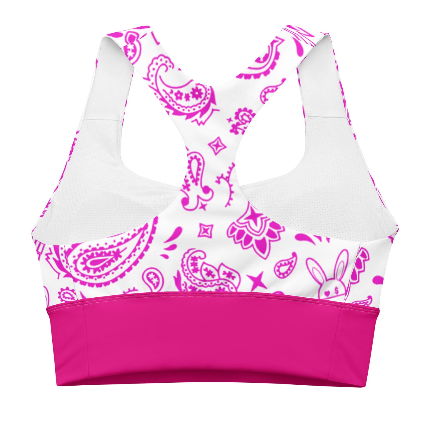 BUNNII GANG "WHITE BANDANA" Sports Bra