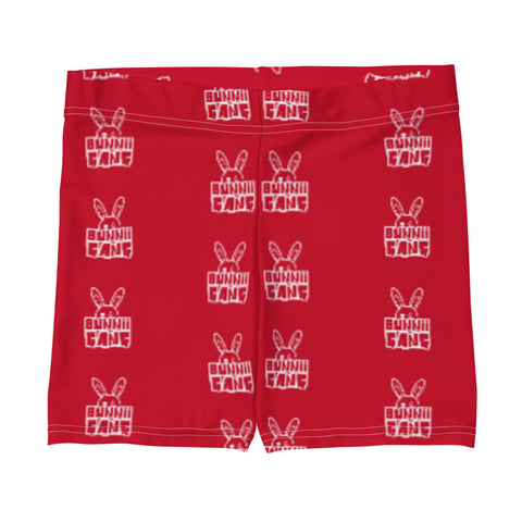 BUNNII GANG RED STRETCH SHORTS