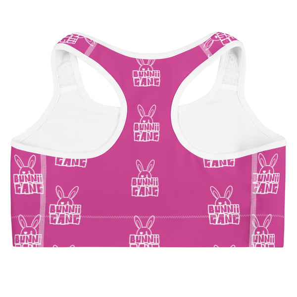 BUNNII GANG MAGENTA SPORTS BRA