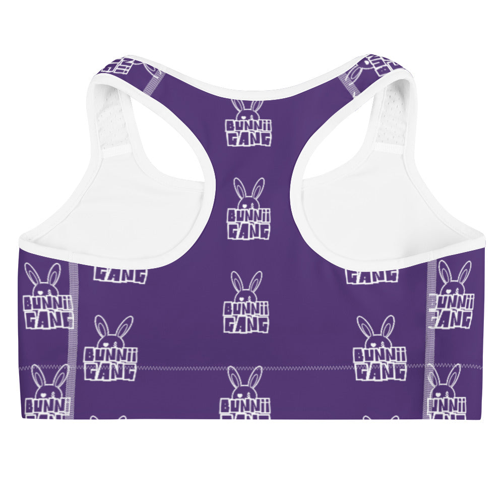 BUNNII GANG PURPLE SPORTS BRA