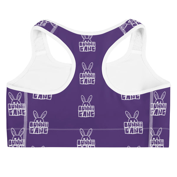 BUNNII GANG PURPLE SPORTS BRA