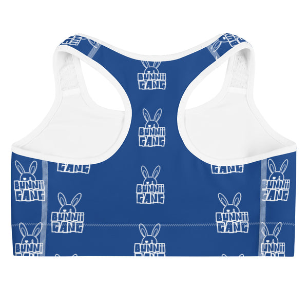 BUNNII GANG BLUE SPORTS BRA
