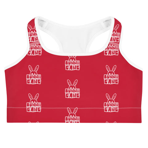 BUNNII GANG RED SPORTS BRA