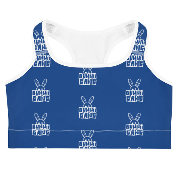 BUNNII GANG BLUE SPORTS BRA