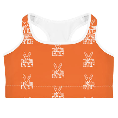 BUNNII GANG ORANGE SPORTS BRA