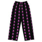 BUNNII GANG "LOGO" Black Wide-leg pants