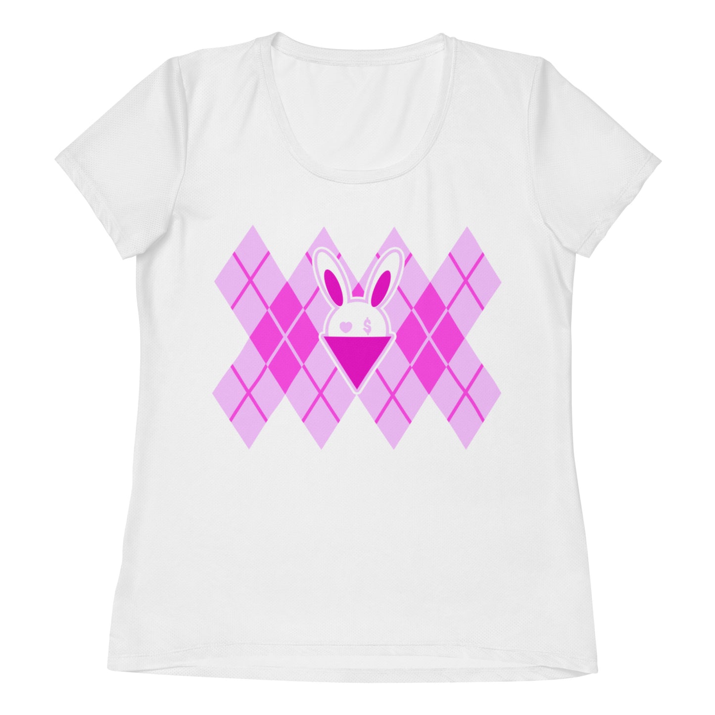 BUNNII GANG "ARGYLE" Women's Athletic T-shirt