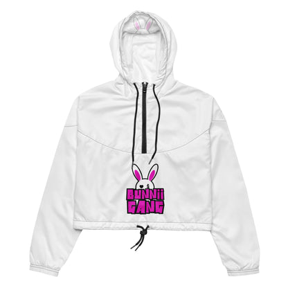 BUNNII GANG "LOGO" cropped windbreaker