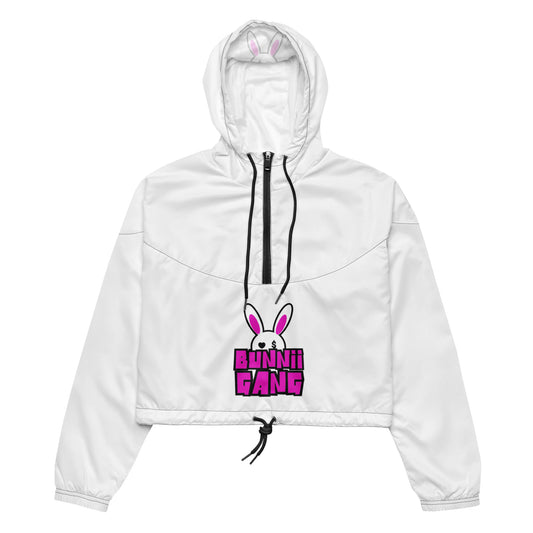 BUNNII GANG "LOGO" cropped windbreaker