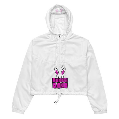 BUNNII GANG "LOGO" cropped windbreaker