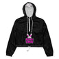 BUNNII GANG "LOGO" Black Cropped windbreaker