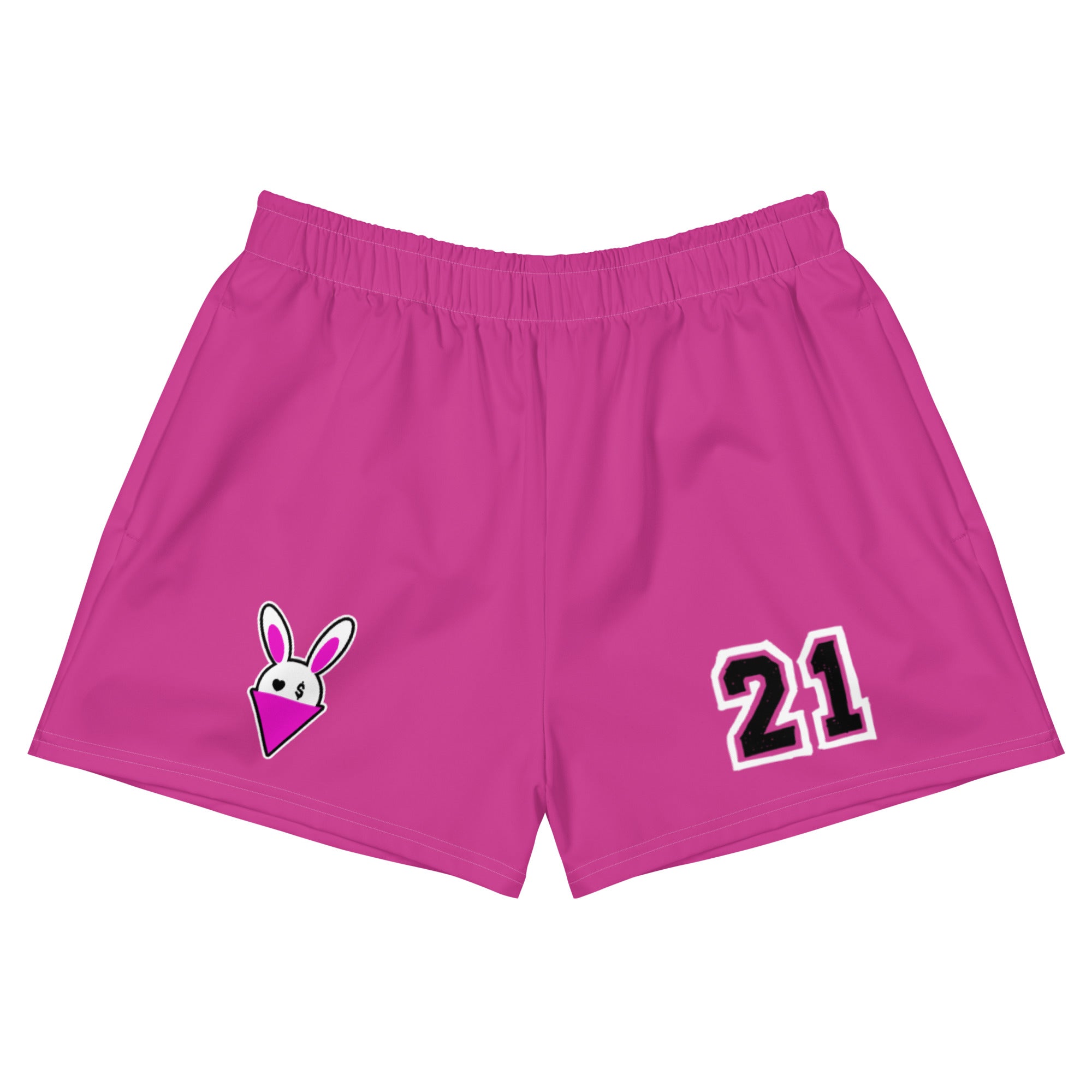 BUNNII GANG "TEAM BUNNII" Pink Athletic Shorts